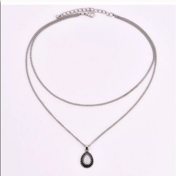 Women  Retro Dip Pendant Bohemian Necklace New - Picture 3 of 4